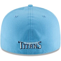 Men's New Era Light Blue Tennessee Titans Omaha 59FIFTY Fitted Hat