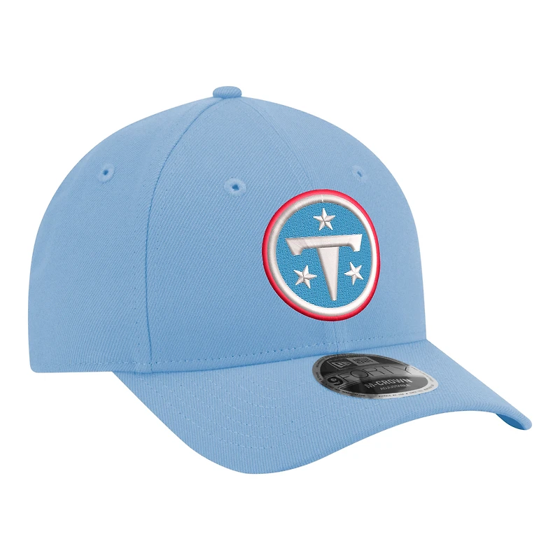 Men's New Era Light Blue Tennessee Titans Primary Logo 9FORTY M-Crown Adjustable Hat