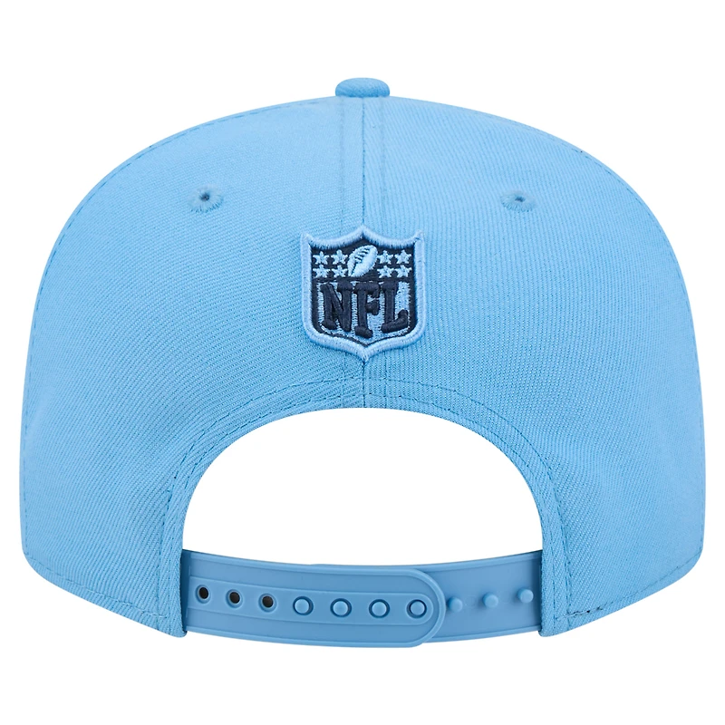 Men's New Era Light Blue Tennessee Titans Script 9FIFTY Snapback Hat