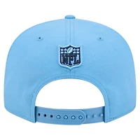 Men's New Era  Light Blue Tennessee Titans Script 9FIFTY Snapback Hat