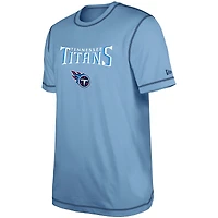 T-shirt bleu clair à imprimé Third Down Puff des Tennessee Titans New Era pour hommes