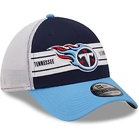 Men's New Era Navy/Light Blue Tennessee Titans Team Banded 39THIRTY - Flex Hat