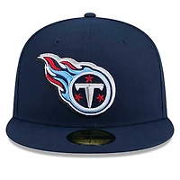Casquette ajustée 59FIFTY NFL Draft 2024 Tennessee Titans New Era pour homme, bleu marine