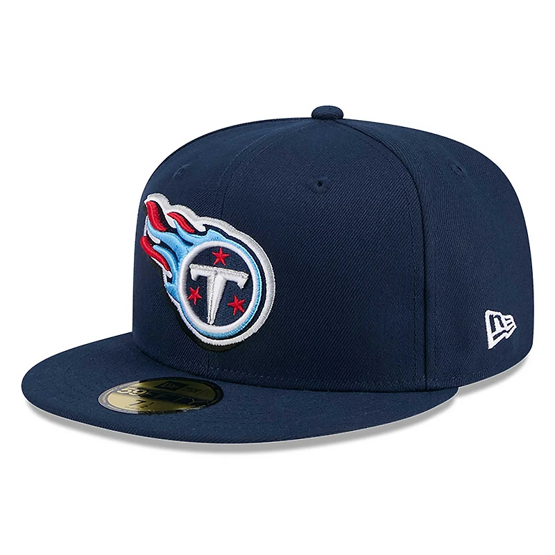 Casquette ajustée 59FIFTY NFL Draft 2024 Tennessee Titans New Era pour homme, bleu marine