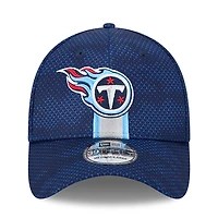 Men's New Era Navy Tennessee Titans 2024 Sideline 39THIRTY Flex Hat
