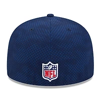 Casquette ajustée 59FIFTY New Era pour hommes, Tennessee Titans 2024 Sideline, bleu marine