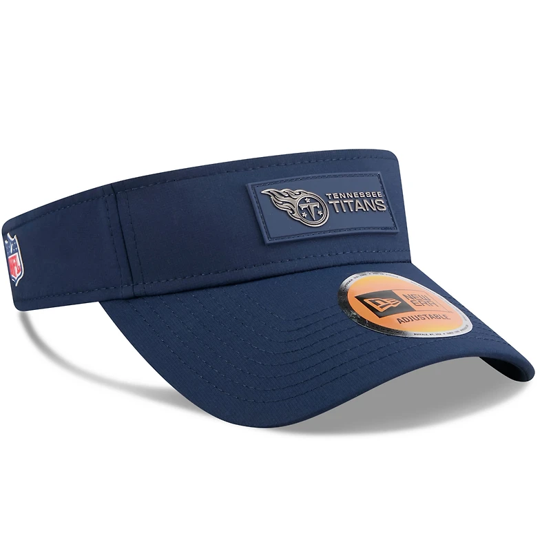 Visière latérale New Era bleu marine Tennessee Titans 2025 pour homme