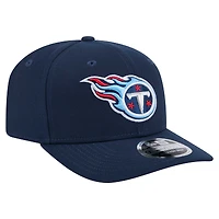 Casquette extensible à bouton-pression 9SEVENTY Tennessee Titans New Era bleu marine pour homme