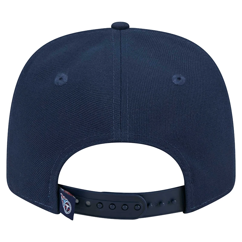 Casquette extensible à bouton-pression 9SEVENTY Tennessee Titans New Era bleu marine pour homme