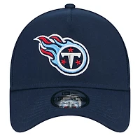 Men's New Era  Navy Tennessee Titans A-Frame 9FORTY Adjustable Hat