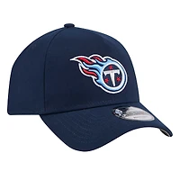 Men's New Era  Navy Tennessee Titans A-Frame 9FORTY Adjustable Hat