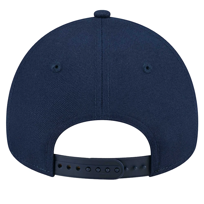 Men's New Era  Navy Tennessee Titans A-Frame 9FORTY Adjustable Hat