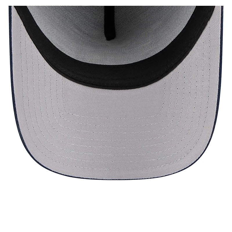 Men's New Era  Navy Tennessee Titans A-Frame 9FORTY Adjustable Hat