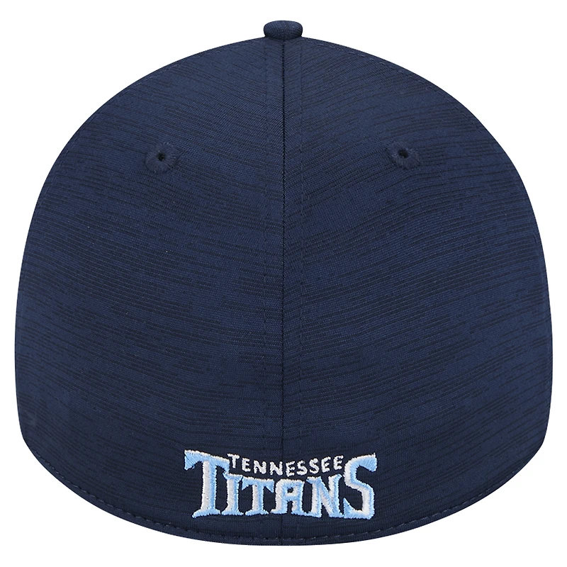 Men's New Era Navy Tennessee Titans  Active Tech 39THIRTY Flex Hat