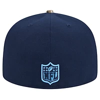 Casquette ajustée 59FIFTY Tennessee Titans Active bicolore camouflage bleu marine pour homme de New Era