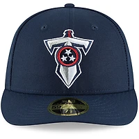 Men's New Era Navy Tennessee Titans Alternate Logo Omaha Low Profile 59FIFTY Fitted Hat