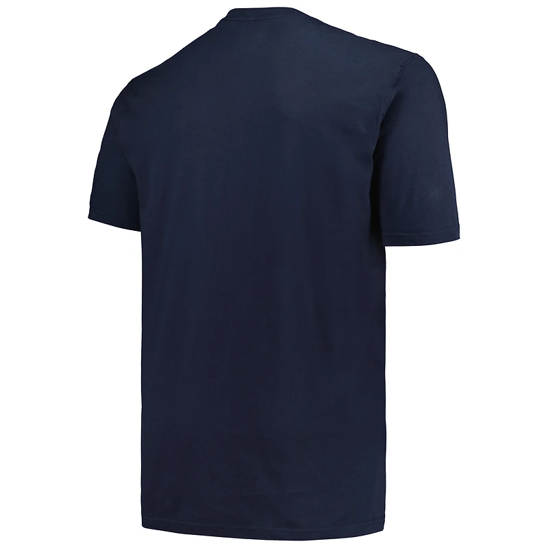 T-shirt avec casque Big & Tall New Era pour hommes, bleu marine, Tennessee Titans
