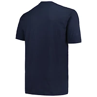 T-shirt avec casque Big & Tall New Era pour hommes, bleu marine, Tennessee Titans