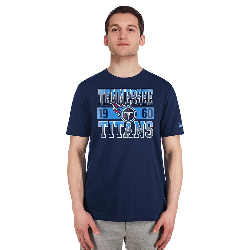 T-shirt bleu marine Tennessee Titans City Team pour homme de New Era