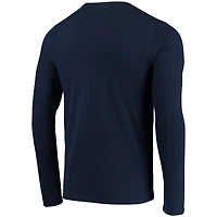 T-shirt à manches longues New Era Navy Tennessee Titans pour homme Combine Authentic Static Abbreviation