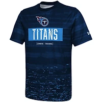 T-shirt bleu marine Tennessee Titans Sweep New Era pour homme