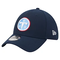 Men's New Era  Navy Tennessee Titans Core Team 39THIRTY Flex Hat