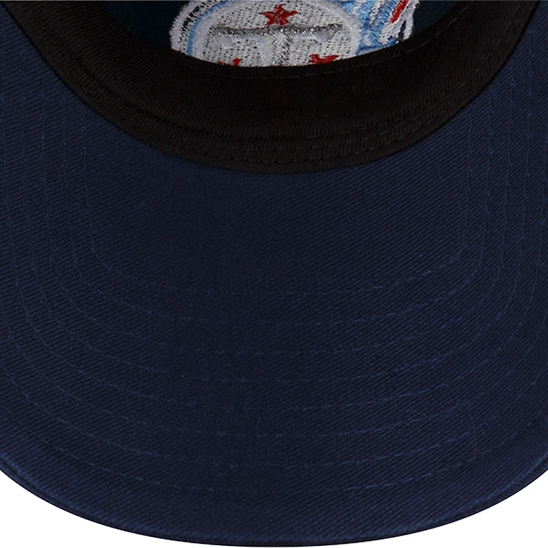 Men's New Era  Navy Tennessee Titans Distinct 9TWENTY Adjustable Hat