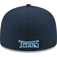 Casquette ajustée 59FIFTY Flawless des Tennessee Titans pour homme New Era bleu marine