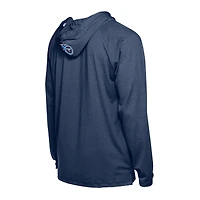 Sweat à capuche fonctionnel New Era bleu marine Tennessee Titans pour homme