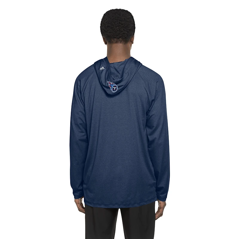 Sweat à capuche fonctionnel New Era bleu marine Tennessee Titans pour homme