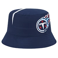 Men's New Era Navy Tennessee Titans Helmet Bucket Hat