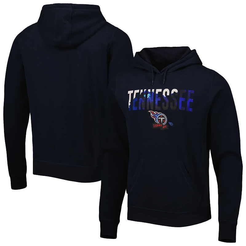 Sweat à capuche bleu marine Tennessee Titans Ink Dye pour homme New Era