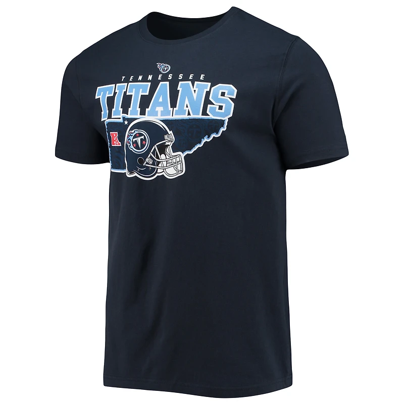 T-shirt New Era bleu marine Tennessee Titans Local Pack pour homme
