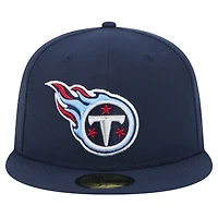 Men's New Era Navy Tennessee Titans  Main 59FIFTY Fitted Hat