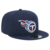 Men's New Era Navy Tennessee Titans  Main 59FIFTY Fitted Hat