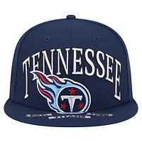 Casquette ajustée surdimensionnée 59FIFTY bleu marine des Titans du Tennessee pour homme de New Era