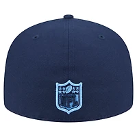 Casquette ajustée surdimensionnée 59FIFTY bleu marine des Titans du Tennessee pour homme de New Era
