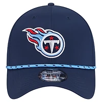 Men's New Era Navy Tennessee Titans Perforated 39THIRTY Flex Hat