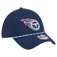 Men's New Era Navy Tennessee Titans Perforated 39THIRTY Flex Hat