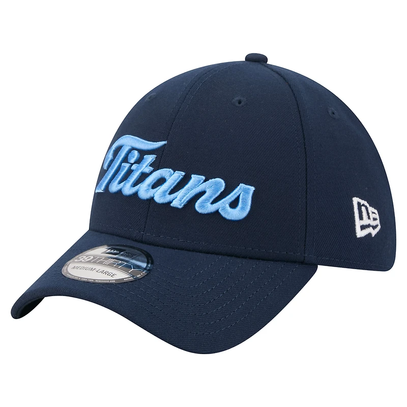 Casquette New Era Flex 39THIRTY bleu marine Tennessee Titans pour homme