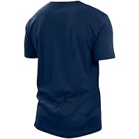 T-shirt pour homme New Era bleu marine Tennessee Titans Split Logo 2-Hit