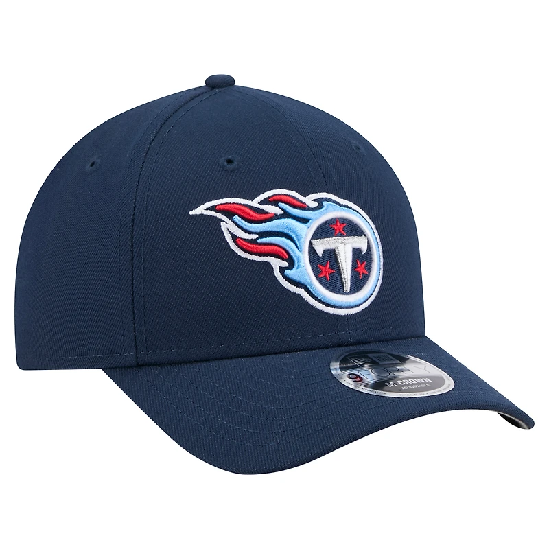 Casquette ajustable 9FORTY M-Crown bleu marine pour homme, collection équipe des Titans du Tennessee, New Era