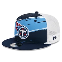 Casquette snapback 9FIFTY pour homme Tennessee Titans Tear Trucker New Era bleu marine