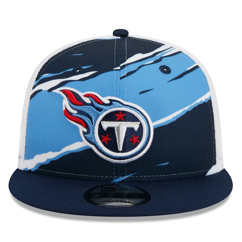 Casquette snapback 9FIFTY pour homme Tennessee Titans Tear Trucker New Era bleu marine