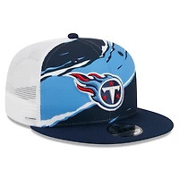 Casquette snapback 9FIFTY pour homme Tennessee Titans Tear Trucker New Era bleu marine