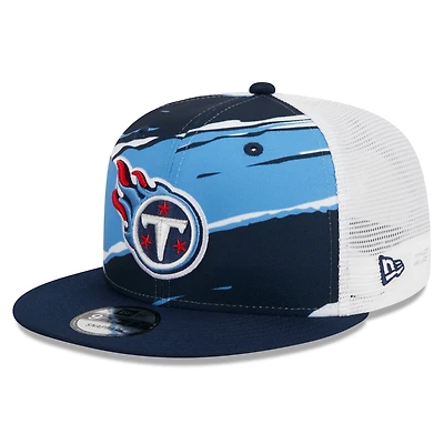 Casquette snapback 9FIFTY pour homme Tennessee Titans Tear Trucker New Era bleu marine