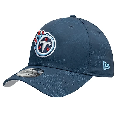 Men's New Era  Navy Tennessee Titans Tonal Camo 39THIRTY Stretch Fit Hat