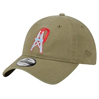 Casquette ajustable 9TWENTY pour homme New Era Olive Tennessee Titans Oilers Throwback City Originals Lifestyle