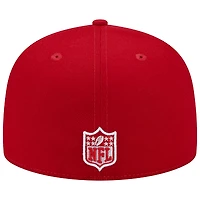 Men's New Era Scarlet Tennessee Titans 15 Years Main Patch 59FIFTY Fitted Hat