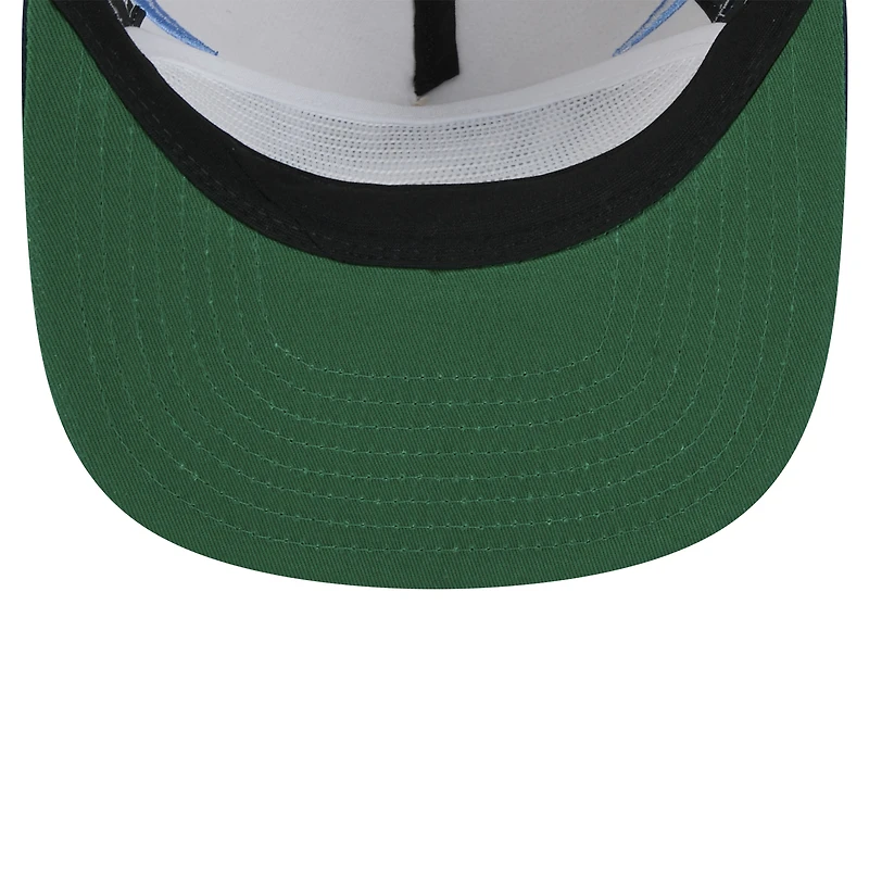 Men's New Era Stone/Navy Tennessee Titans Athletic Golfer Snapback Hat